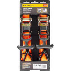 Popruh upínací Strend Pro TRS-402, pás s račňou, 30 mm, L-5 m, max. 800 kg, bal. 2 ks