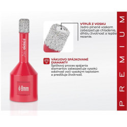 Vyrezávač Strend Pro Premium DCB11, 8 mm, M14, HD, korunka, diamant, professional