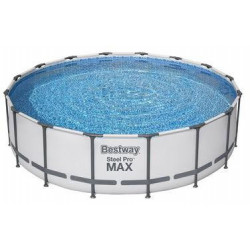 Bazén Bestway® Steel Pro MAX, 5612Z, kartušová filtrácia, rebrík, plachta, 488x122 cm