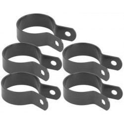 Objímka Strend Pro METALTEC, 48 mm, antracit, RAL7016, na okrúhly stĺpik, bal. 5ks
