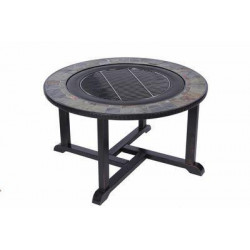 Gril a Ohnisko Strend Pro Grill, kovové, 4 stoličky, 3 v 1, 105x75 cm, uhlie, záhradné