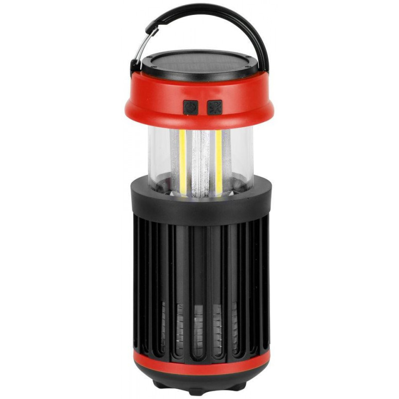 Lampa Strend Pro, proti hmyzu a komárom, kempingová, solárna, USB, UV+biela LED, 15x8,60 cm