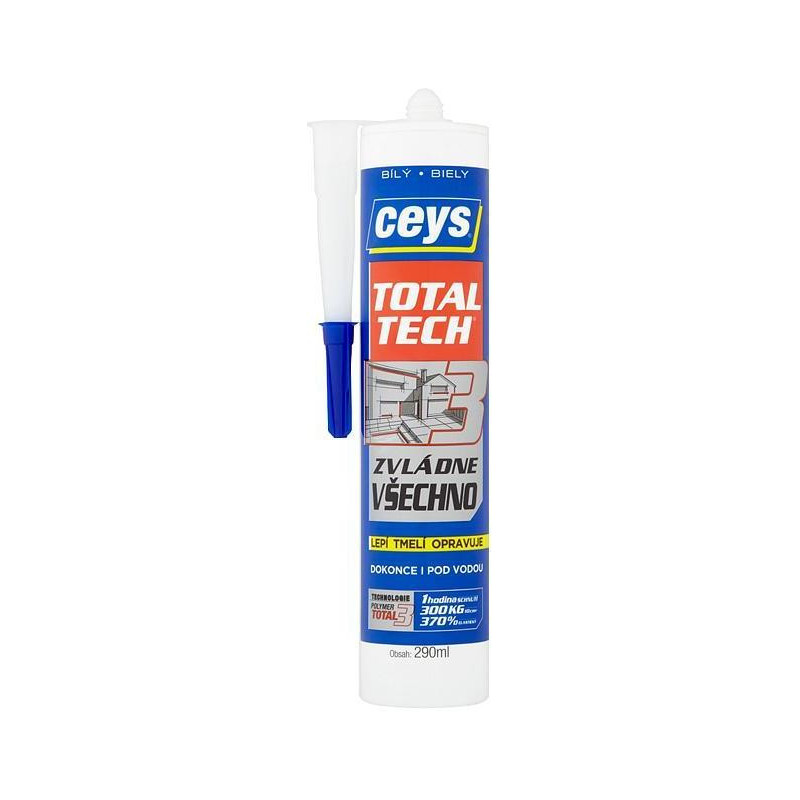 Lepidlo Ceys TOTAL TECH EXPRESS, biele, 290 ml Lepidlo Ceys TOTAL TECH EXPRESS, biele, 290 ml