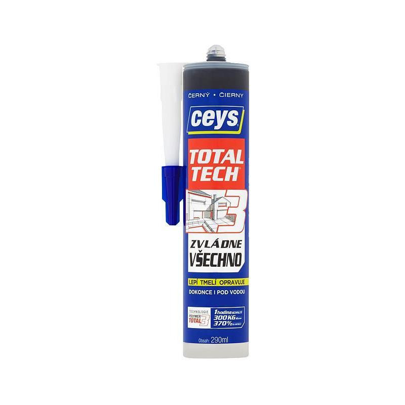 Lepidlo Ceys TOTAL TECH EXPRESS, čierne, 290 ml