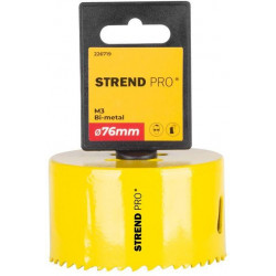 Vyrezávač Strend Pro BHS44, 76 mm, M3 Bi-metal, korunka do kovu, pílový