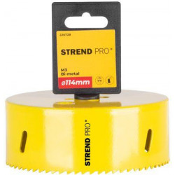 Vyrezávač Strend Pro BHS44, 114 mm, M3 Bi-metal, korunka do kovu, pílový