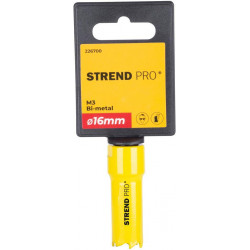Vyrezávač Strend Pro BHS44, 16 mm, M3 Bi-metal, korunka do kovu, pílový