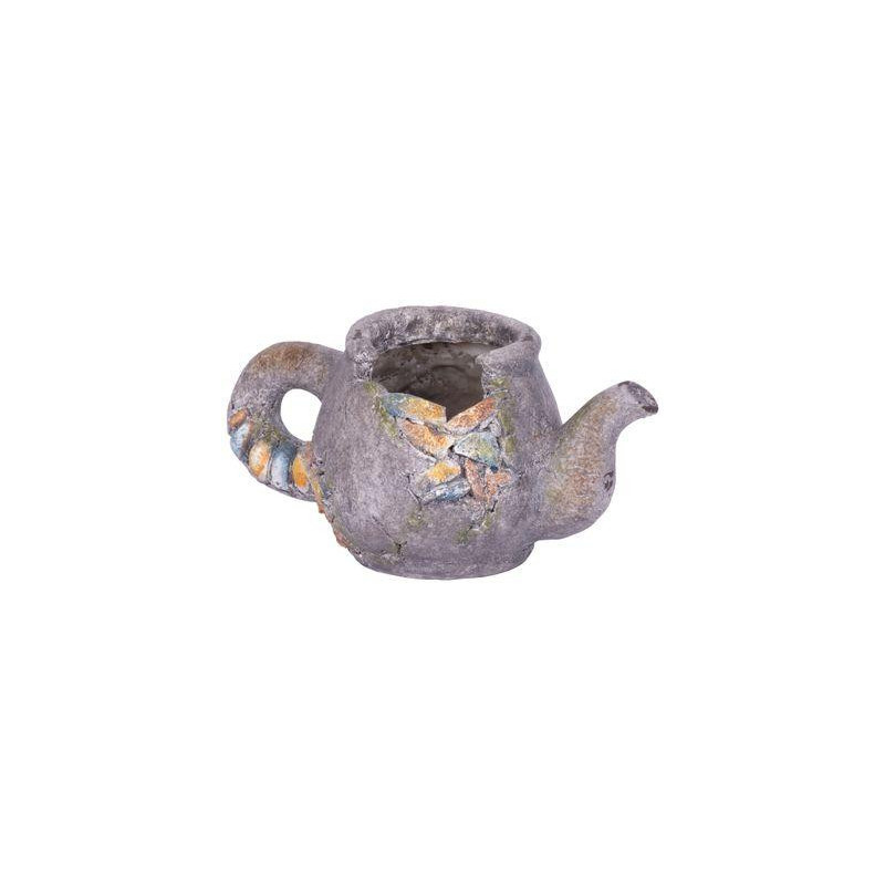 Dekorácia MagicHome, Črepník - kvetináč, mozaika, keramika, 28,5x15,5x15 cm