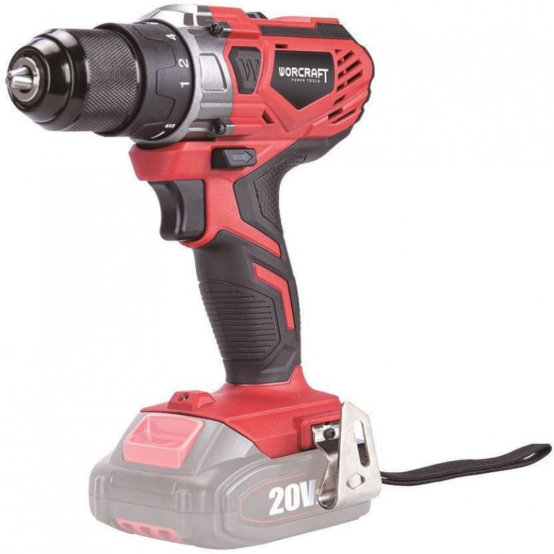 Skrutkovač Worcraft CD-S20LiW ShareSYS, 20V Li-ion, kovové skľučovadlo