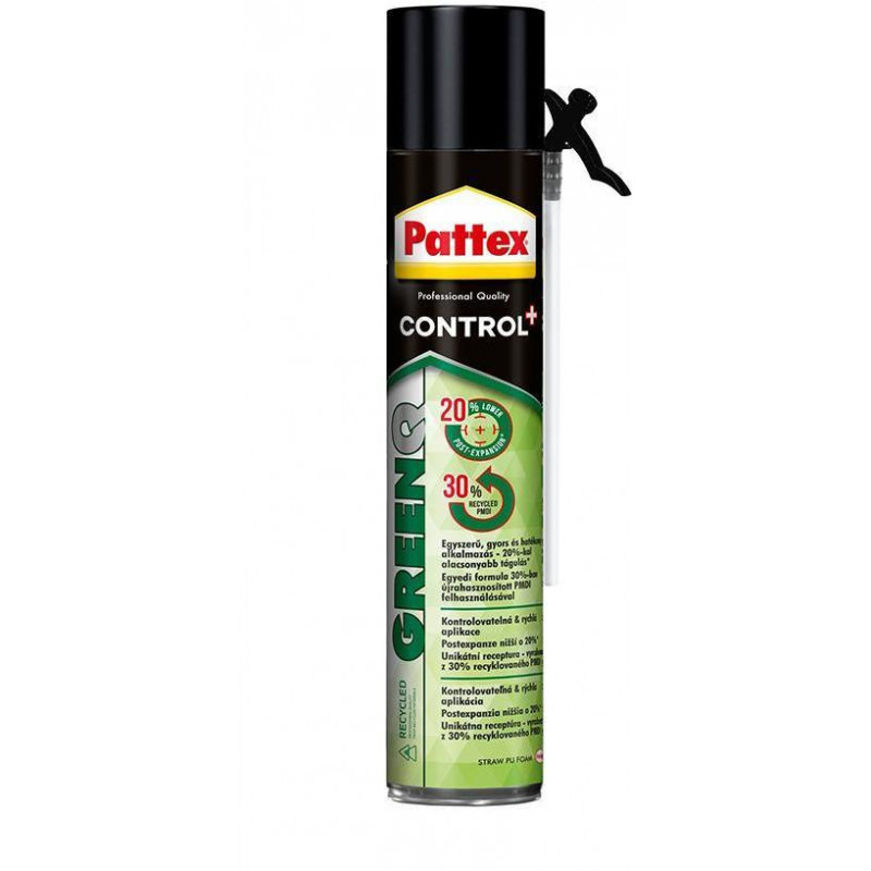 Pena Pattex GreenQ, PU, trubičková EKO pena, 750 ml