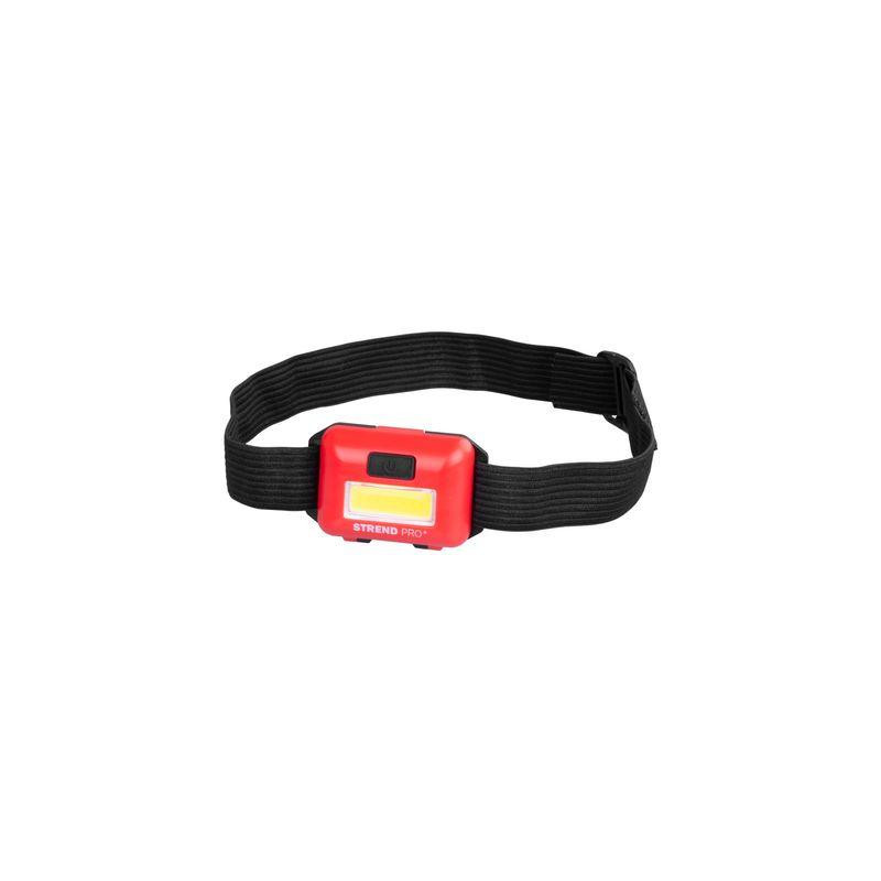 Čelovka Strend Pro Headlight H955, COB LED, 3xAAA, mix farieb (čierna, biela, červená)
