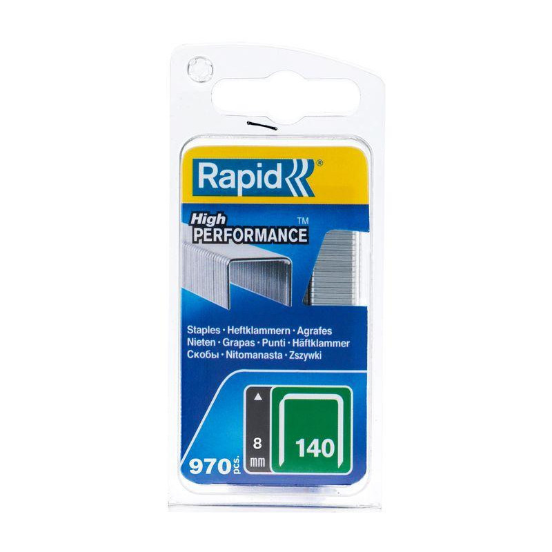 Spony RAPID 140, 8 mm, sponky do sponkovačky, bal. 970 ks