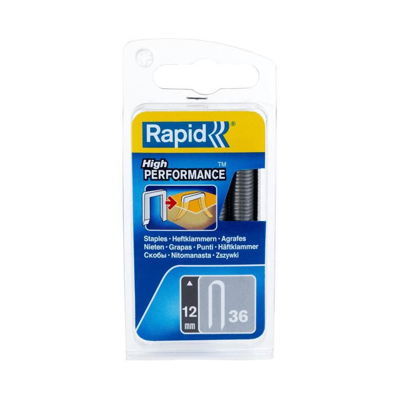 Spony RAPID 36, 12 mm, sponky do sponkovačky, spony na káble, bal. 864 ks