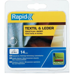 Tyčinka RAPID, 12x94 mm, textil a koža, 14 ks, tavná, lepiaca, náplň do tavnej pištole