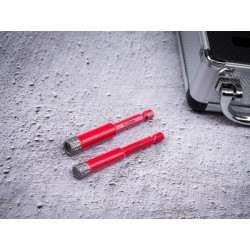 Sada vyrezávačov Strend Pro Premium, 6-8-10-12 mm, HEX, 6 mm vrták do skla diamant, korunky, professional