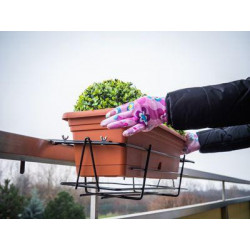 Držiak BUMETA Extra strong, vešiak, kovový, na kvetináč, na zábradlie, nastaviteľný, 60 cm