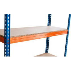 Regál Racks RAT60 HD, kovový, 4 police, 1800x1800x600 mm, max. 600 kg/polica