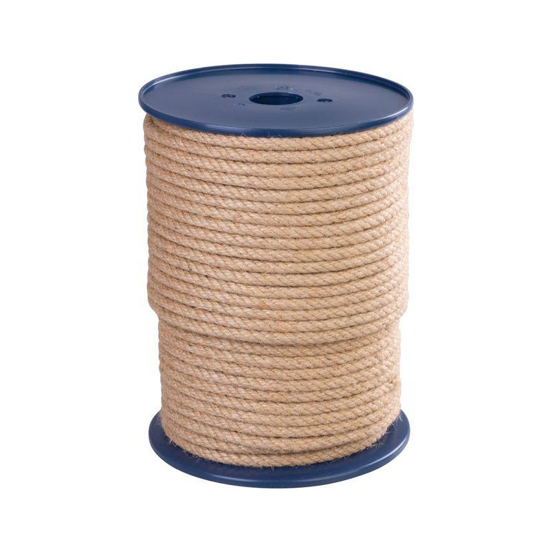 Lano Strend Pro Premium, jutové, prírodné, 8 mm, stáčané, L-100 m