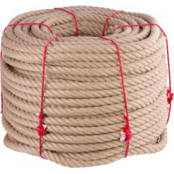 Lano Strend Pro Premium, jutové, prírodné, 26 mm, stáčané, L-150 m
