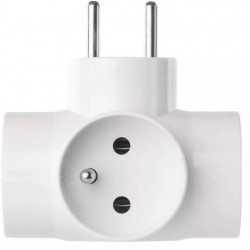 Zásuvka EMOS P0024N, rozbočovacia, biela, 3× 2P + PE, 250V/16A max.3680W