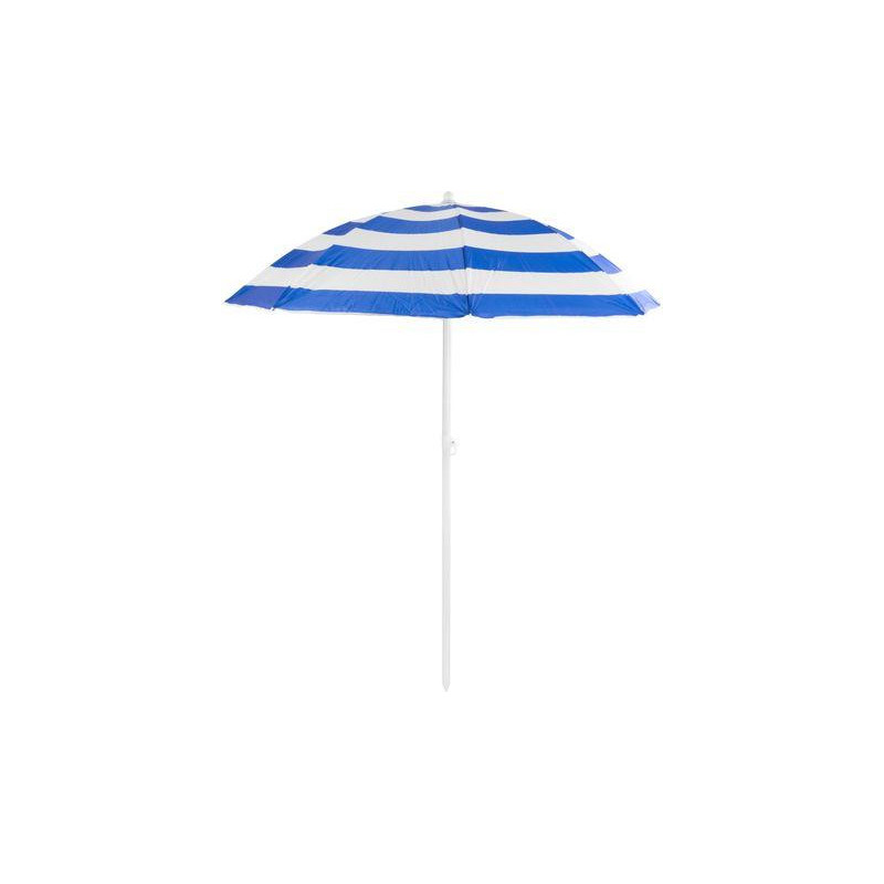Slnečník DALIA 180 cm, 32/32 mm, s naklápacím kĺbom, modro-biely, plážový