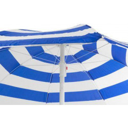 Slnečník DALIA 180 cm, 32/32 mm, s naklápacím kĺbom, modro-biely, plážový