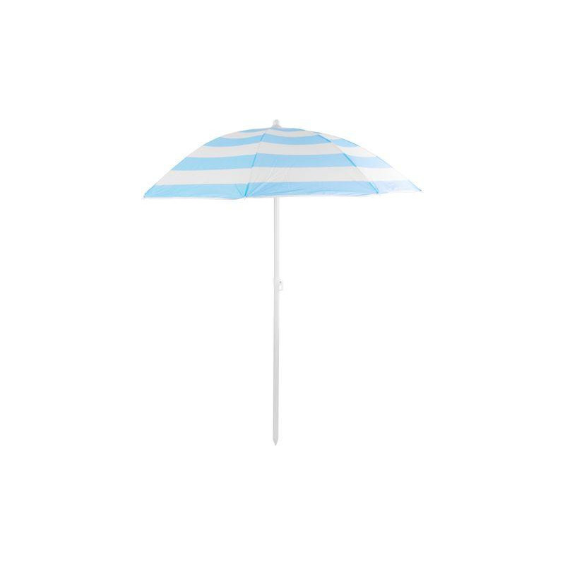 Slnečník DALIA 180 cm, 32/32 mm, s naklápacím kĺbom, modro-biely, plážový