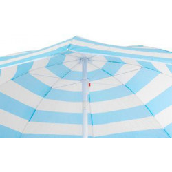 Slnečník DALIA 180 cm, 32/32 mm, s naklápacím kĺbom, modro-biely, plážový