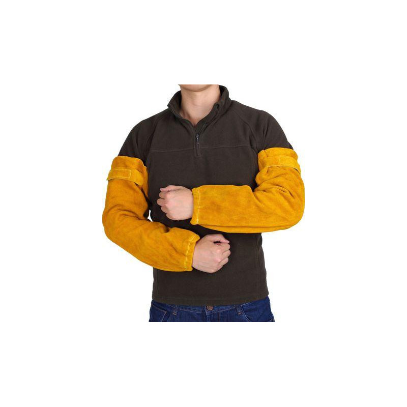 Rukávniky Strend Pro Industrial, na zváranie, kožené, 50 cm, pár 2ks