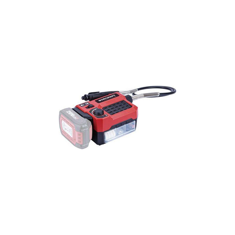 Brúska Worcraft CEMG-S20Li, ShareSYS, 20V Li-Ion, mini, priama, vŕtanie a brúsenie