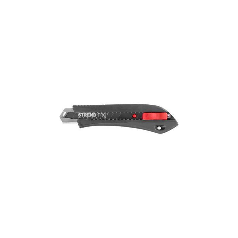 Nôž Strend Pro Premium FD782, BlackMatt, SoftTouch, 18 mm, odlamovací