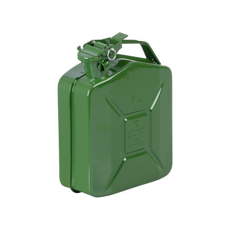 Kanister JerryCan LD5, 5 lit., kovový, na PHM, zelený