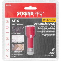 Vyrezávač Strend Pro Premium DCB11, 14 mm, M14, HD, korunka, diamant, professional