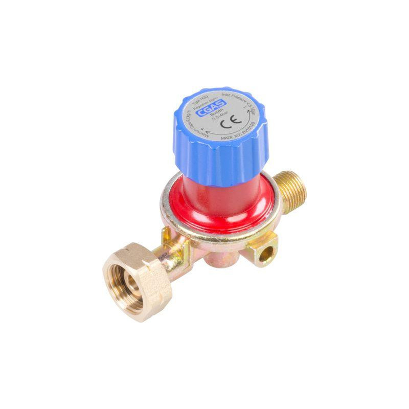 Regulátor plynu CGAS H33, redukčný, nastaviteľný, s ventilom, 0,5-4 bar, výstupný závit G3/8"-LH