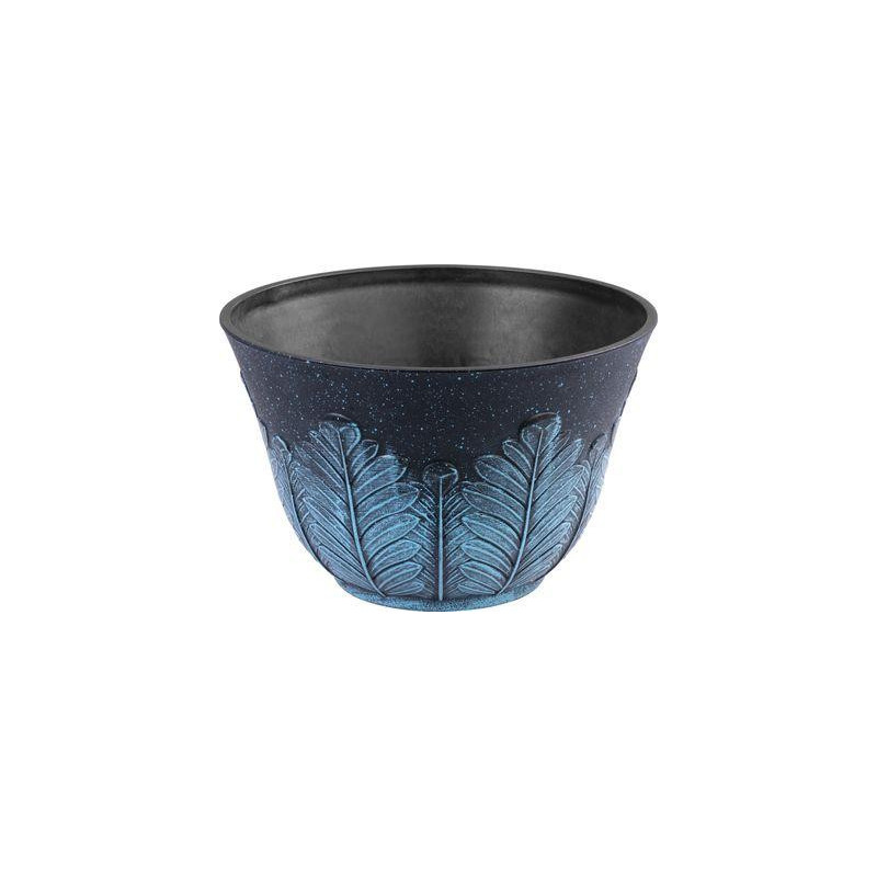 Kvetináč Strend Pro Flower, 30x19 cm, šedo-modrý