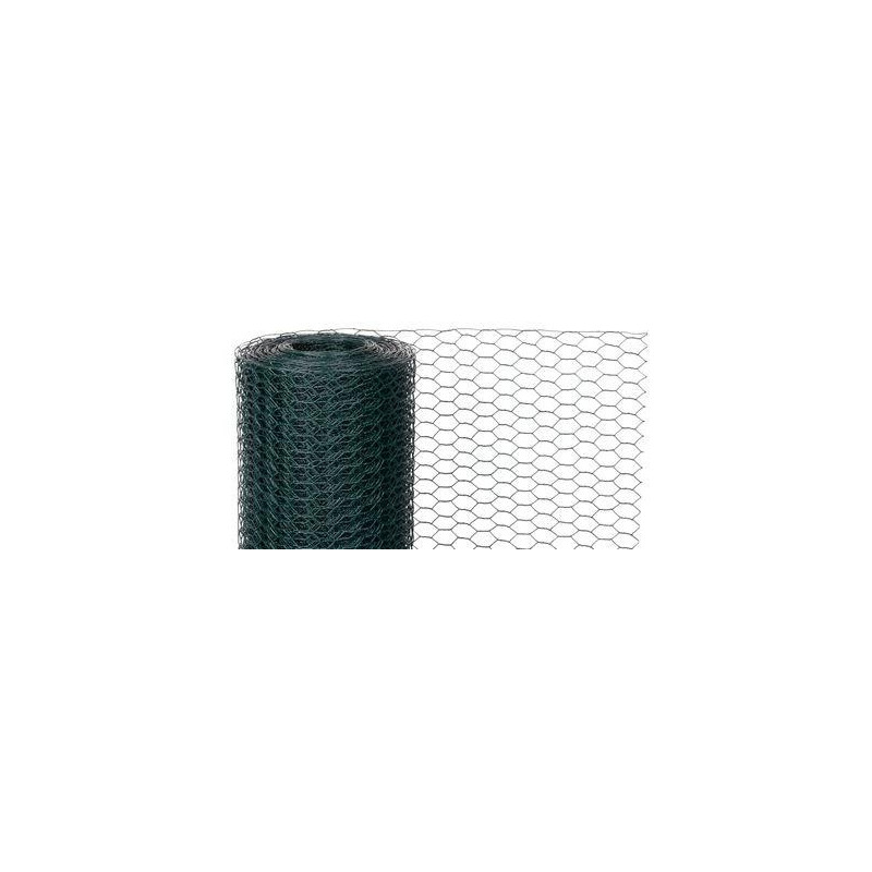 Pletivo GARDEN HEX PVC 1000/13/0,9 mm, zelené, RAL 6005, šesťhranné, chovateľské, bal. 5 m