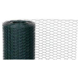 Pletivo GARDEN HEX PVC 1000/25/1,0 mm, zelené, RAL 6005, šesťhranné, chovateľské, bal. 5 m