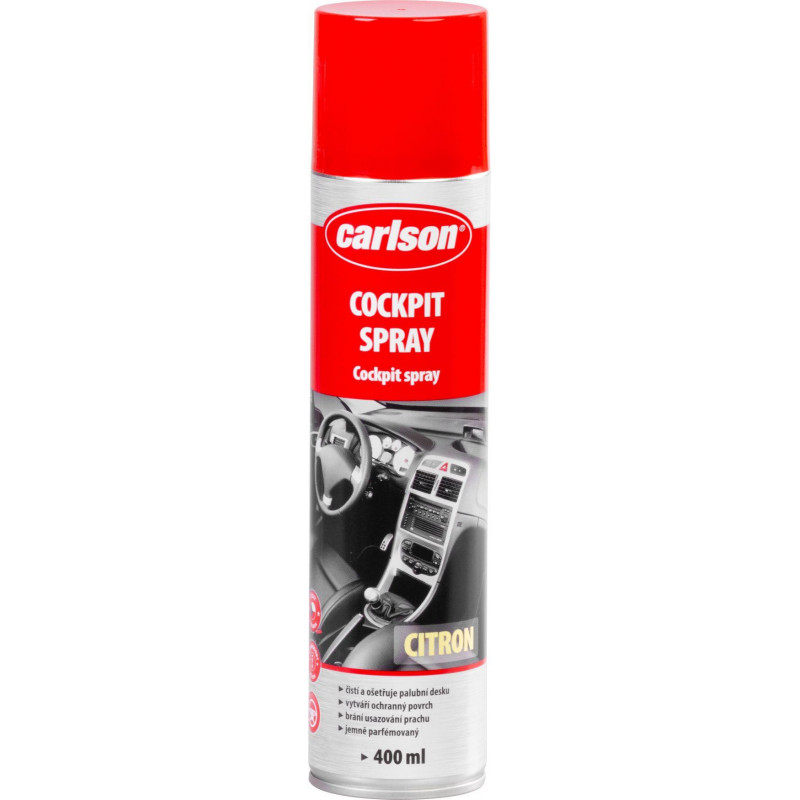 Čistič palubnej dosky carlson, aerosól, citrón, na auto, 400 ml