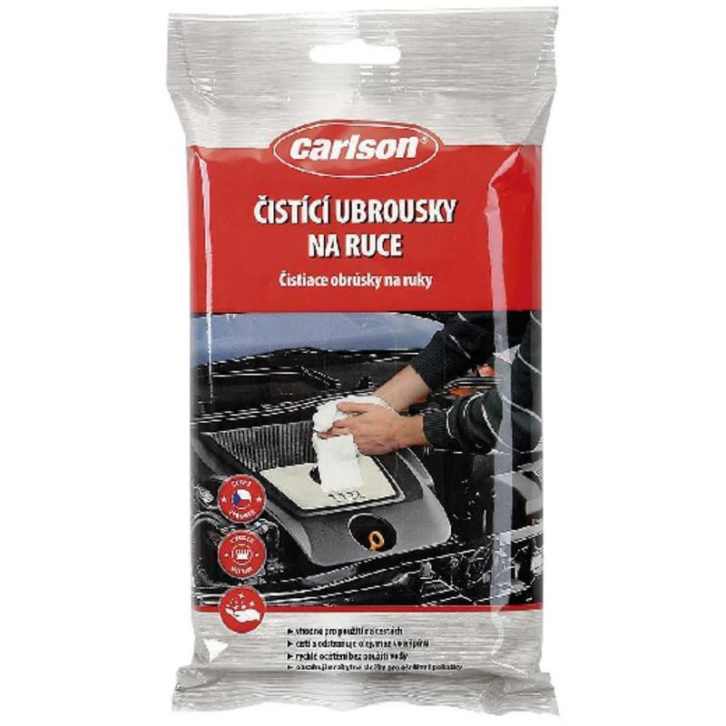 Obrúsky čistiace carlson, na ruky, na auto, 26 ks